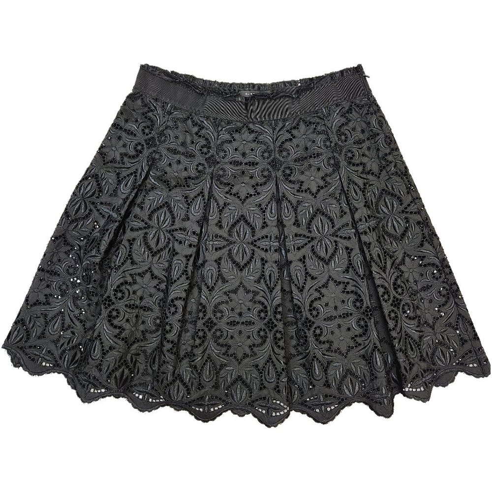 Elie Tahari Silk Lace Skirt